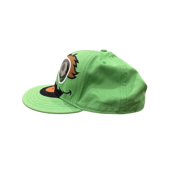 Sesame Street Oscar The Grouch Green Snapback Cap One Size - Picture 2 of 5